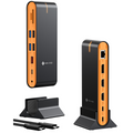 Station d’Accueil NOVOO 15-en-1 Hub USB-C — Triple Écran 8K/4K, Transfert 10Gbps, Ethernet Gigabit & PD 100W pour MacBook & PC
