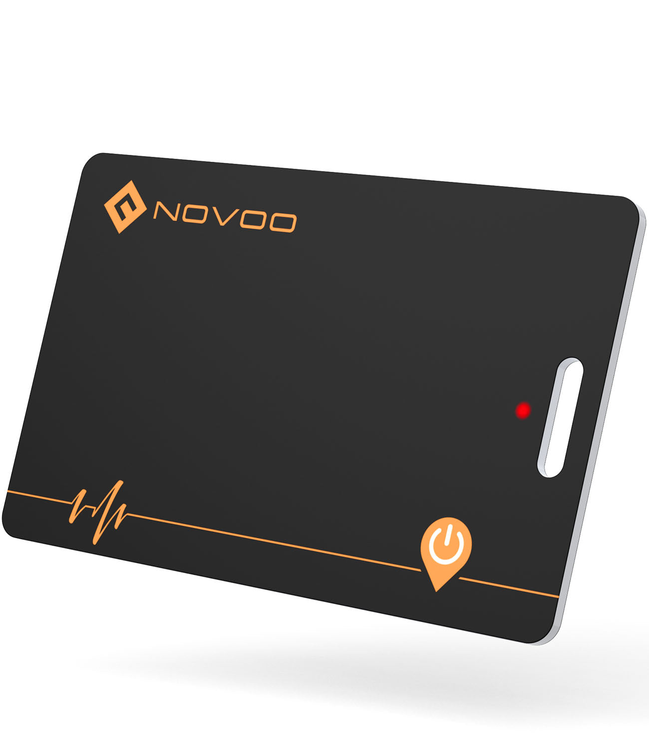 Carte Air Tag NOVOO — Traceur Bluetooth Rechargeable Sans Fil, Étanche IP68 pour Portefeuille & Bagages
