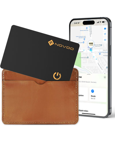 NOVOO Air Smart Tag Card Tracker Carte de suivi IP68 étanche Fonctionne avec Apple Find My (iOS uniquement), Bluetooth Item Finder Trieur d'objets