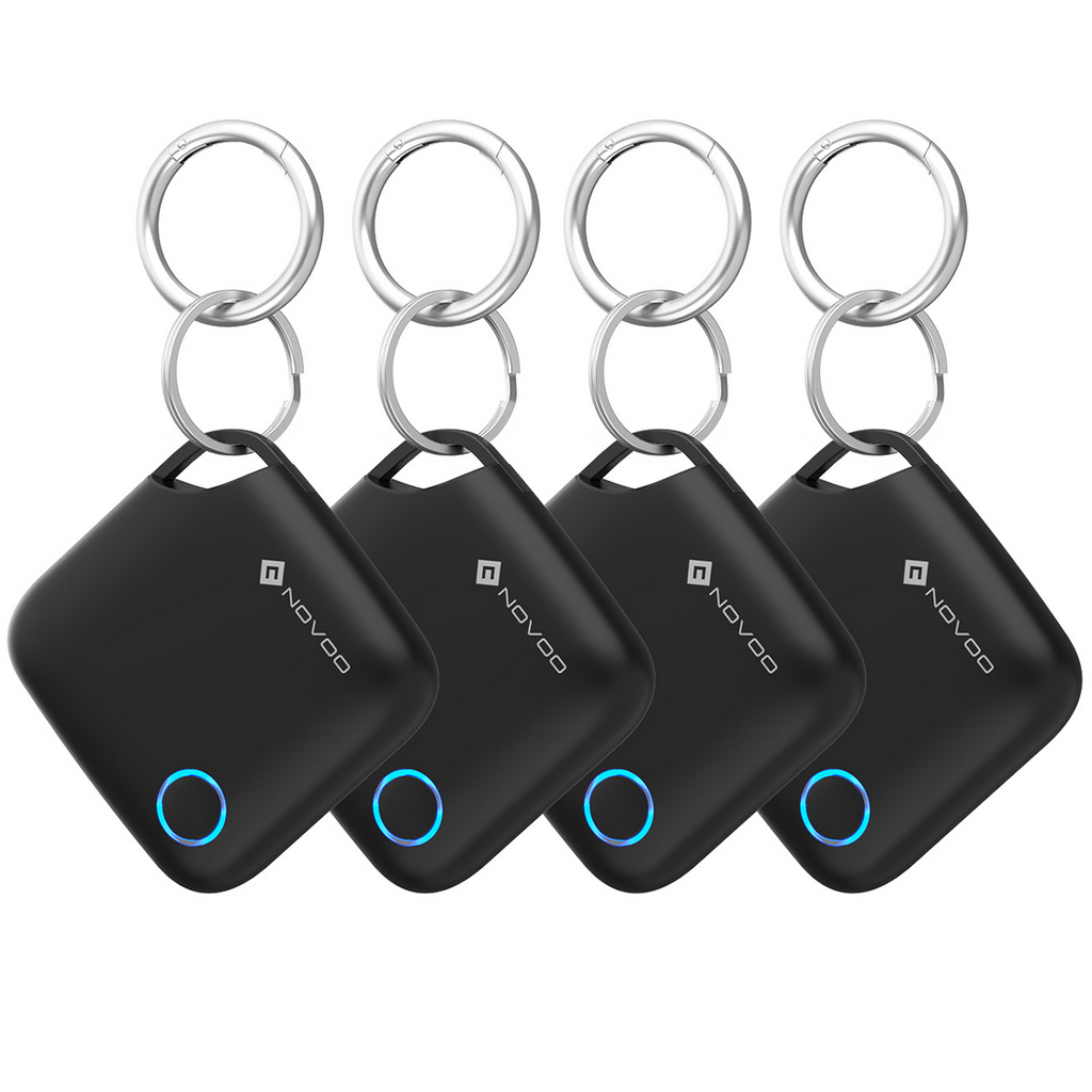 NOVOO Smart Tag - Localisateur de Clé 4-Pack Compatible avec Apple Find My | Alternative au Apple AirTag