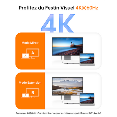 NOVOO R5PD Adaptateur USB C, 5-en-1 Hub USB C vers HDMI 4K@60Hz, 3 X USB 3.0, PD 100W USBC Hub pour Macbook Air Macbook Pro Surface Galaxy Lenovo Chromebook