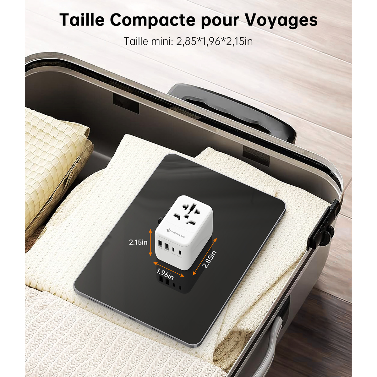✈️ NOVOO : L'Adaptateur Universel Indispensable pour vos Voyages !