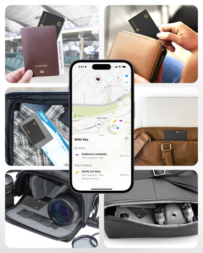 NOVOO Air Smart Tag Card Tracker Carte de suivi IP68 étanche Fonctionne avec Apple Find My (iOS uniquement), Bluetooth Item Finder Trieur d'objets