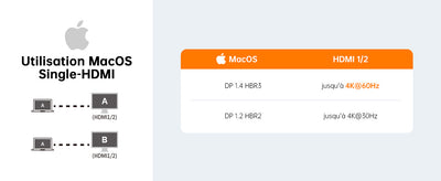 NOVOO Stations d'accueil USB C Double Moniteur, Dokcing Station 8-en-1 Hub USB C vers HDMI 4K 60Hz, PD 100W, Gigabit Ethernet, USB-A, SD/TF, Dock pour Macbook Pro, HP, Dell, Lenovo