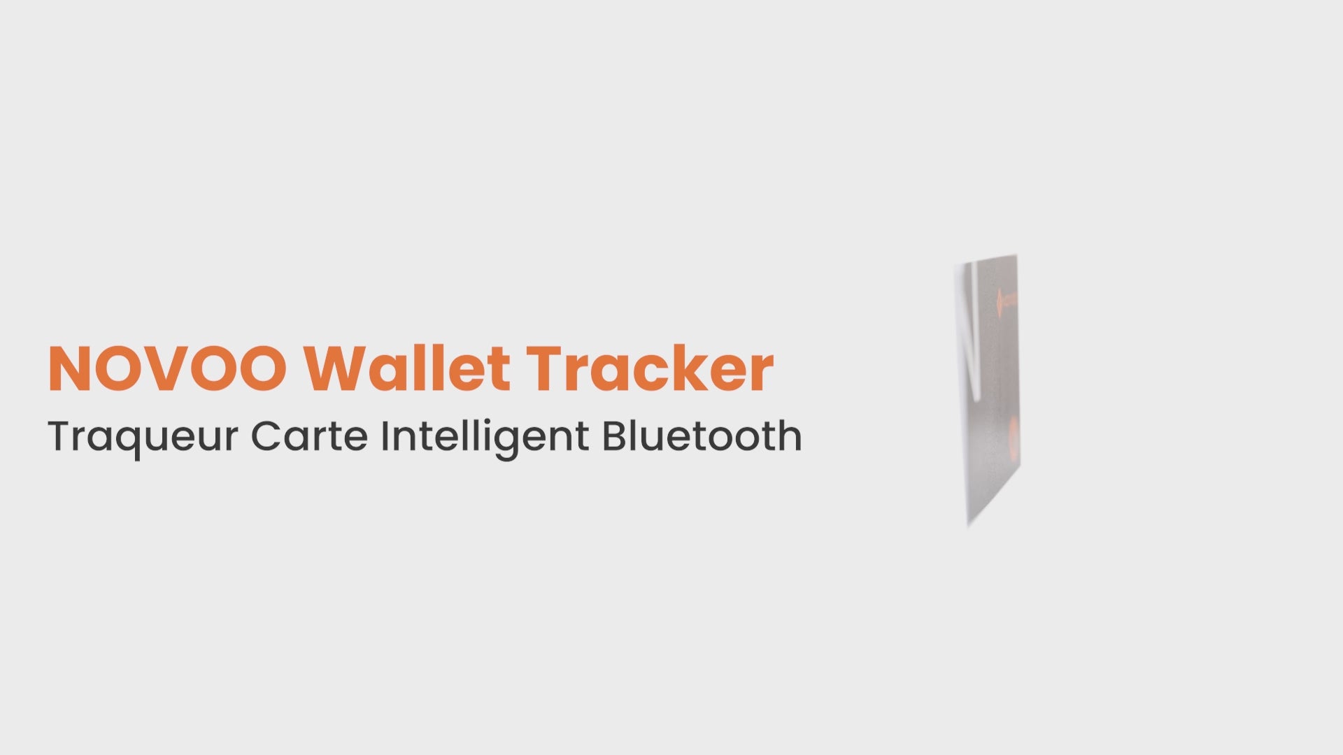 NOVOO Smart Air Tag Traceur Carte Bluetooth Localisateurs d’Objets Ultra-Fin Wallet Tracker Compatible avec Apple Localiser (iOS Uniquement) pour Portefeuille Clés Bagages Valise