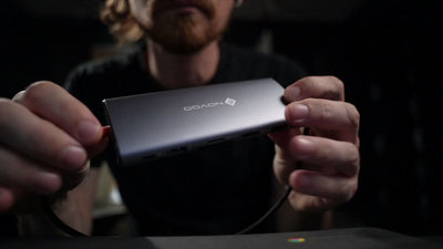 NOVOO 14-en-1 Docking Station Triple Moniteur, Hub USB C vers Dual HDMI, 8K Displayport, Ethernet RJ45, 100W PD, USB 3.0/2.0, SD/TF et Audio, Station d'accueil USB C pour MacBook HP Dell