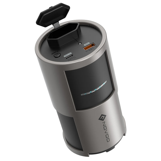 NOVOO Batterie Externe 22500mAh 83Wh avec Prise de Courant AC 230V 85W, Type-C PD 30W, USB A 18W Charge Rapide Chargeur Portable