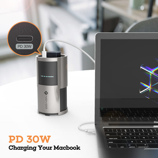 NOVOO Batterie Externe 22500mAh 83Wh avec Prise de Courant AC 230V 85W, Type-C PD 30W, USB A 18W Charge Rapide Chargeur Portable
