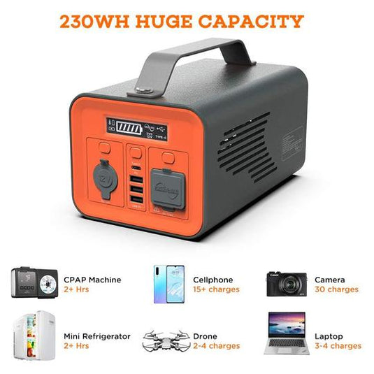 CENTRALE PORTATIVE DE GÉNÉRATEUR SOLAIRE 62400MAH - NOVOO